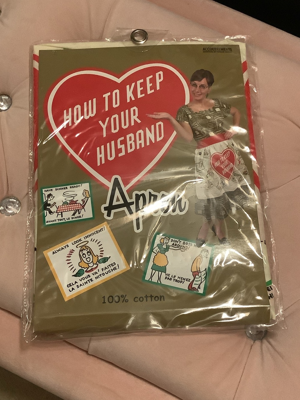How to Keep Your Husband Apron - Olive Green